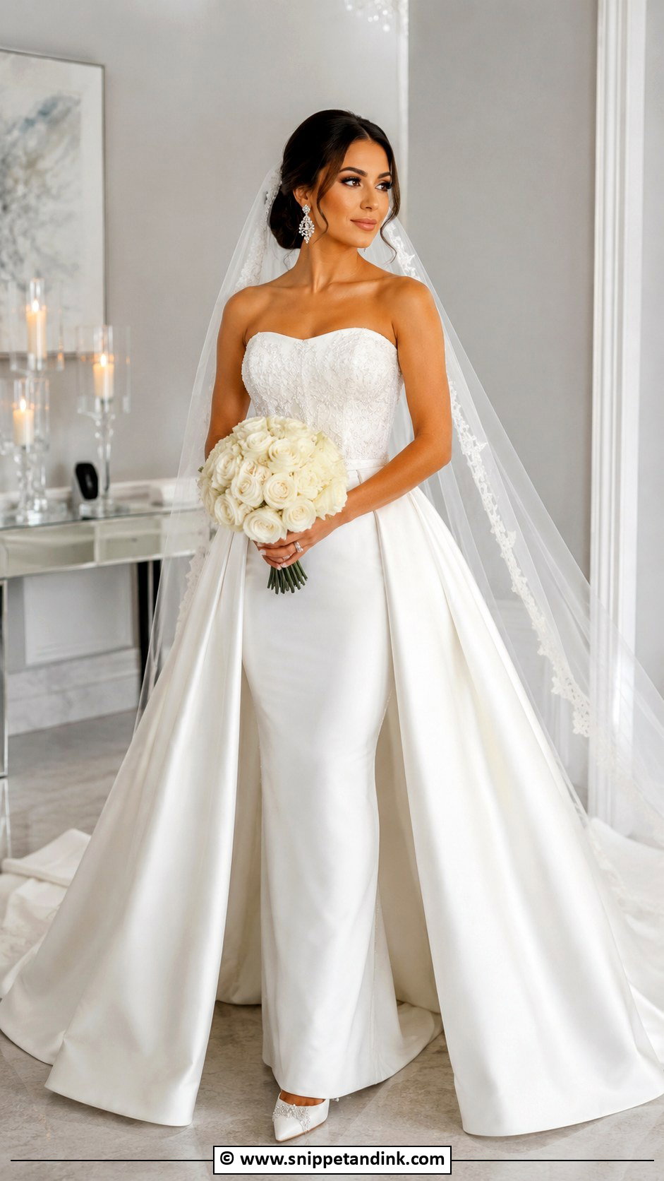 Queen Wedding Dress With Detachable Overskirt - Snippet and Ink - 30 Queen Wedding Dress Ideas