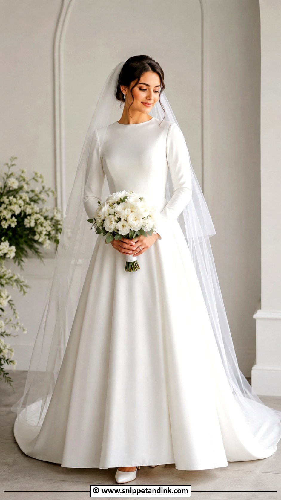 Queen Wedding Dress With Modest A Line Skirt - Snippet and Ink - 30 Queen Wedding Dress Ideas