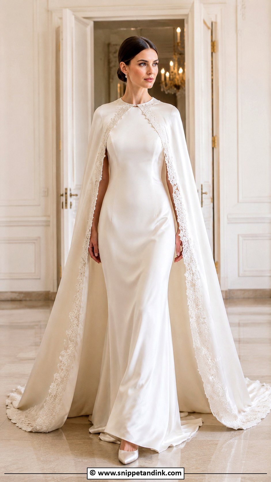 Queen Wedding Dress With Royal Cape - Snippet and Ink - 30 Queen Wedding Dress Ideas