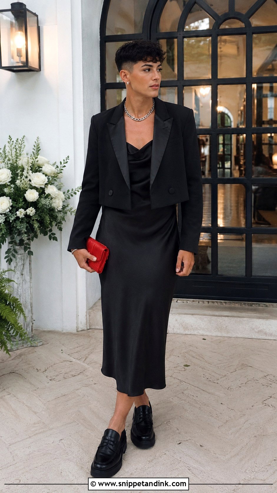 Queer Wedding Black Dress Outfit - Snippet and Ink - 25 Queer Wedding Outfit Ideas