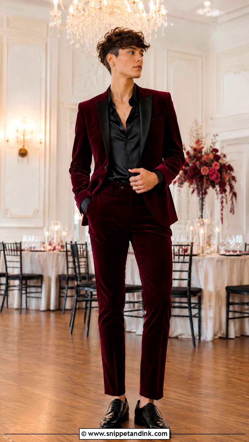 Queer Wedding Velvet Suit Outfit - Snippet and Ink - 25 Queer Wedding Outfit Ideas