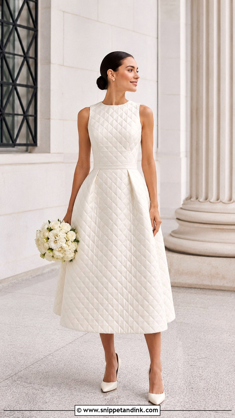 Quilted Wedding Dress - Snippet and Ink - 25 Textured Wedding Dress Ideas