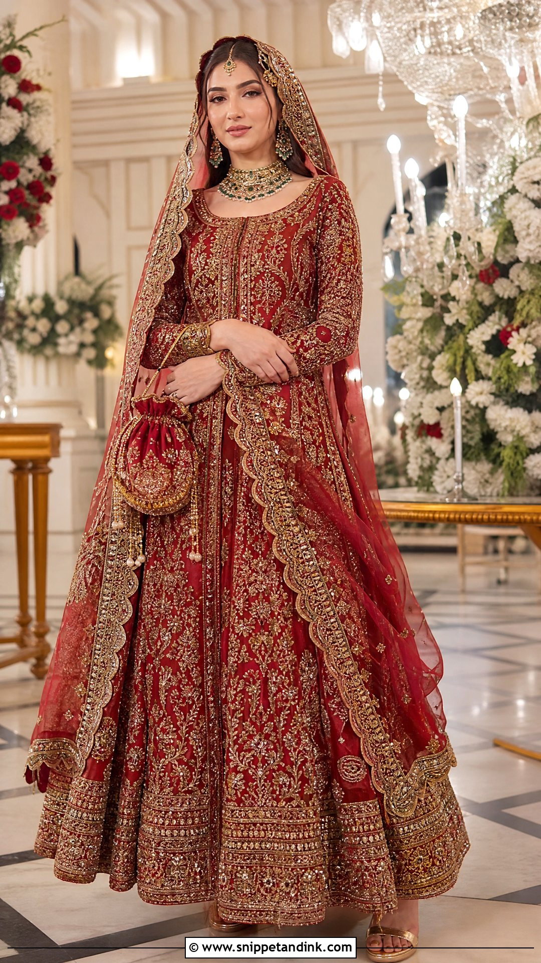 Rabia Faisal Red Bridal Lehenga Look - Snippet and Ink - 20 Rabia Faisal Wedding Dress Ideas