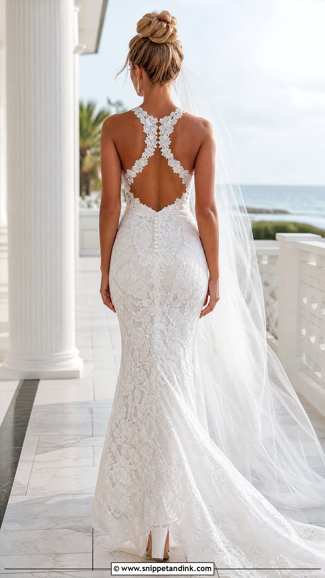 Racerback Lace Wedding Dress - Snippet and Ink - 25 Back of Wedding Dress Ideas