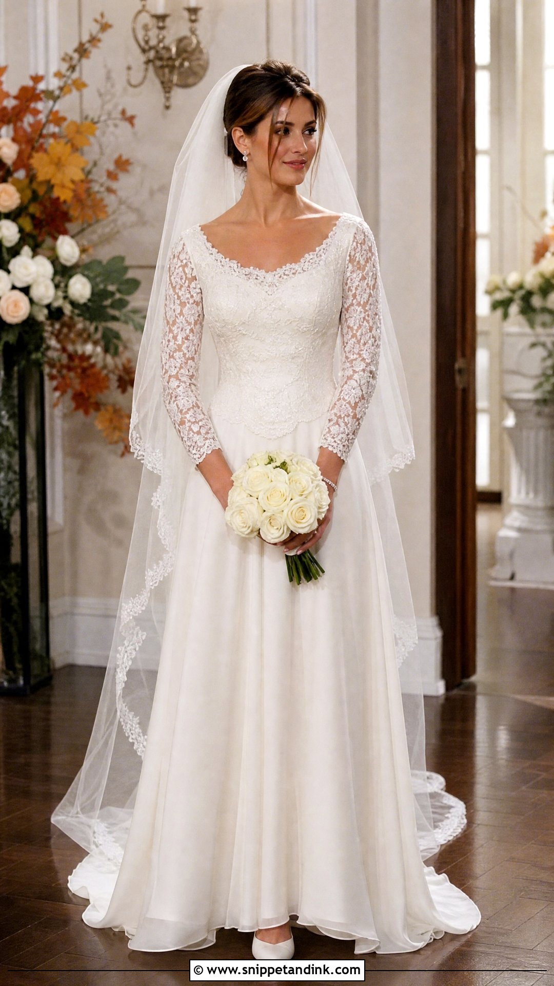 Rachel Green Long Sleeve Wedding Dress - Snippet and Ink - 20 Rachel Green Wedding Dress Ideas