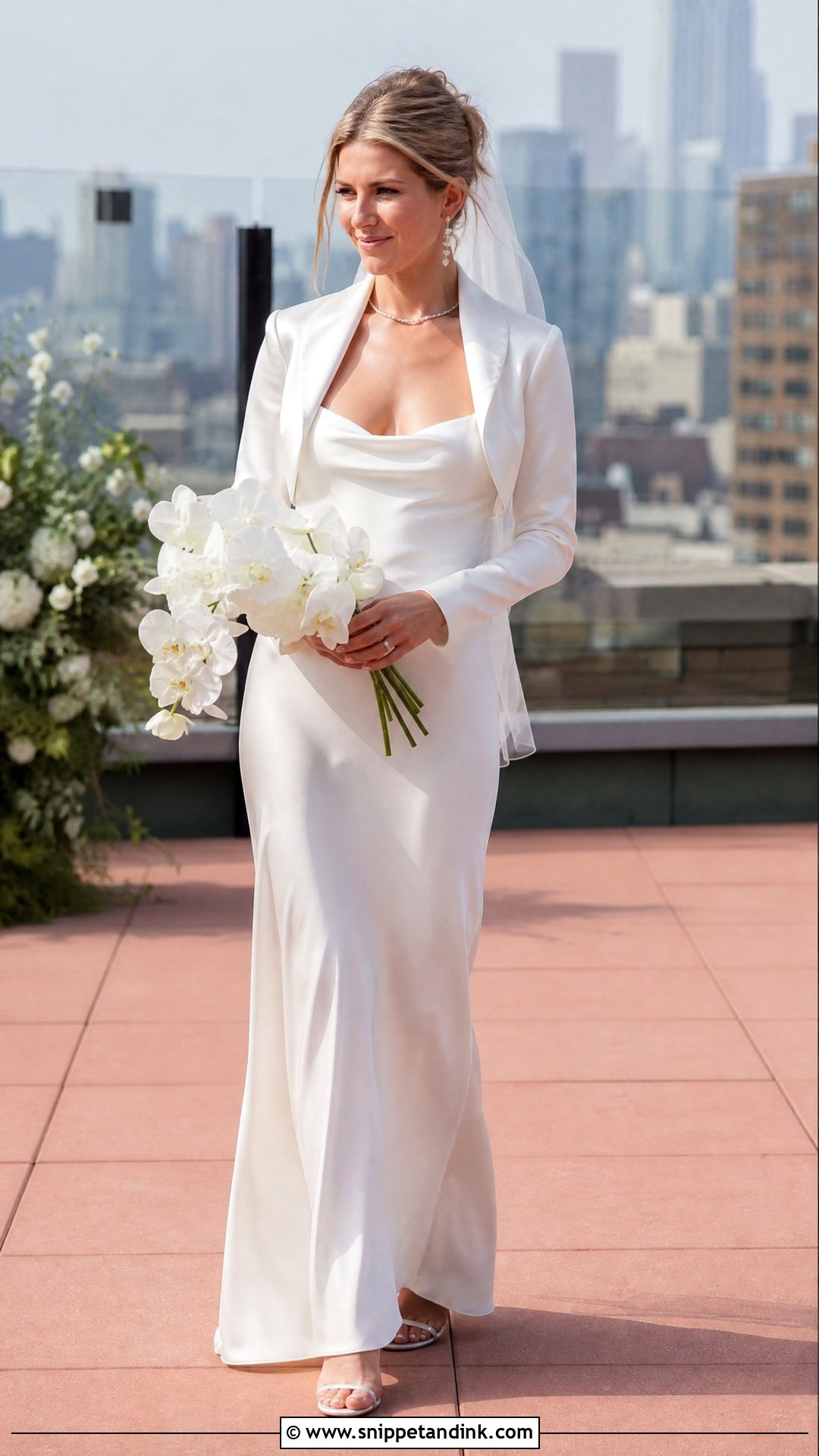 Rachel Green Satin Slip Wedding Dress - Snippet and Ink - 20 Rachel Green Wedding Dress Ideas