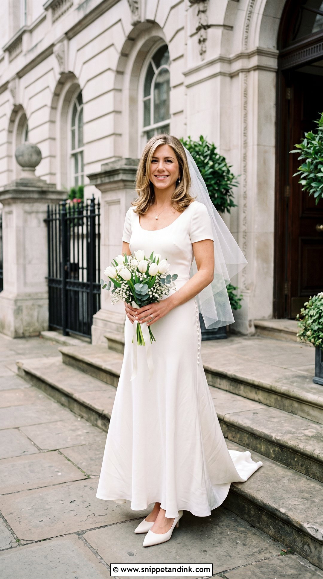 Rachel Green Scoop Neck Wedding Dress - Snippet and Ink - 20 Rachel Green Wedding Dress Ideas