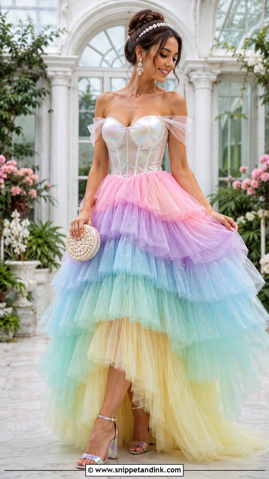 Rainbow Fairy Princess Gown - Snippet and Ink - 20 Fairy Tail Gown Ideas