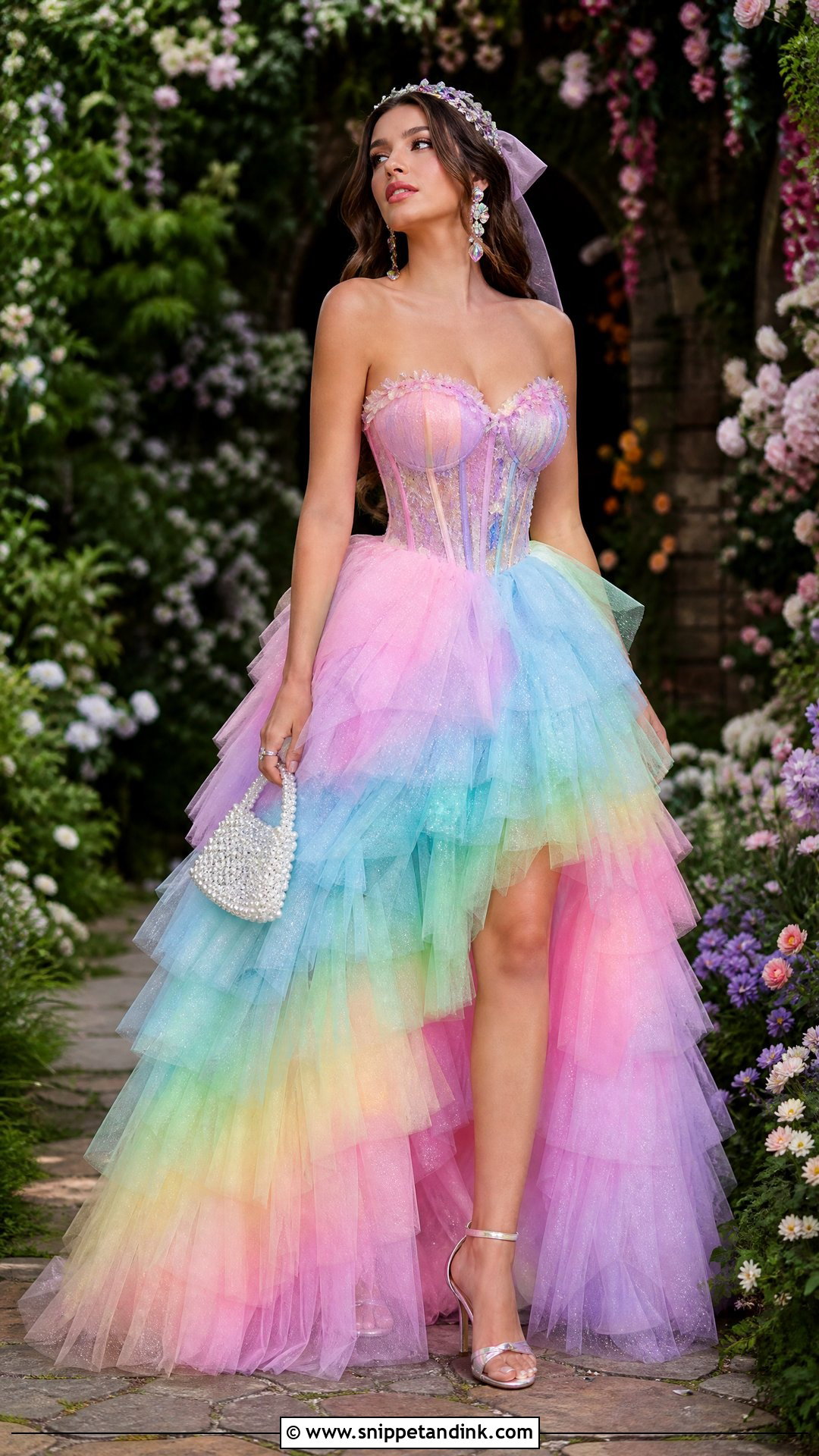 Rainbow Fairytale Enchanted Dress - Snippet and Ink - 20 Enchanted Dress Fairytale Ideas