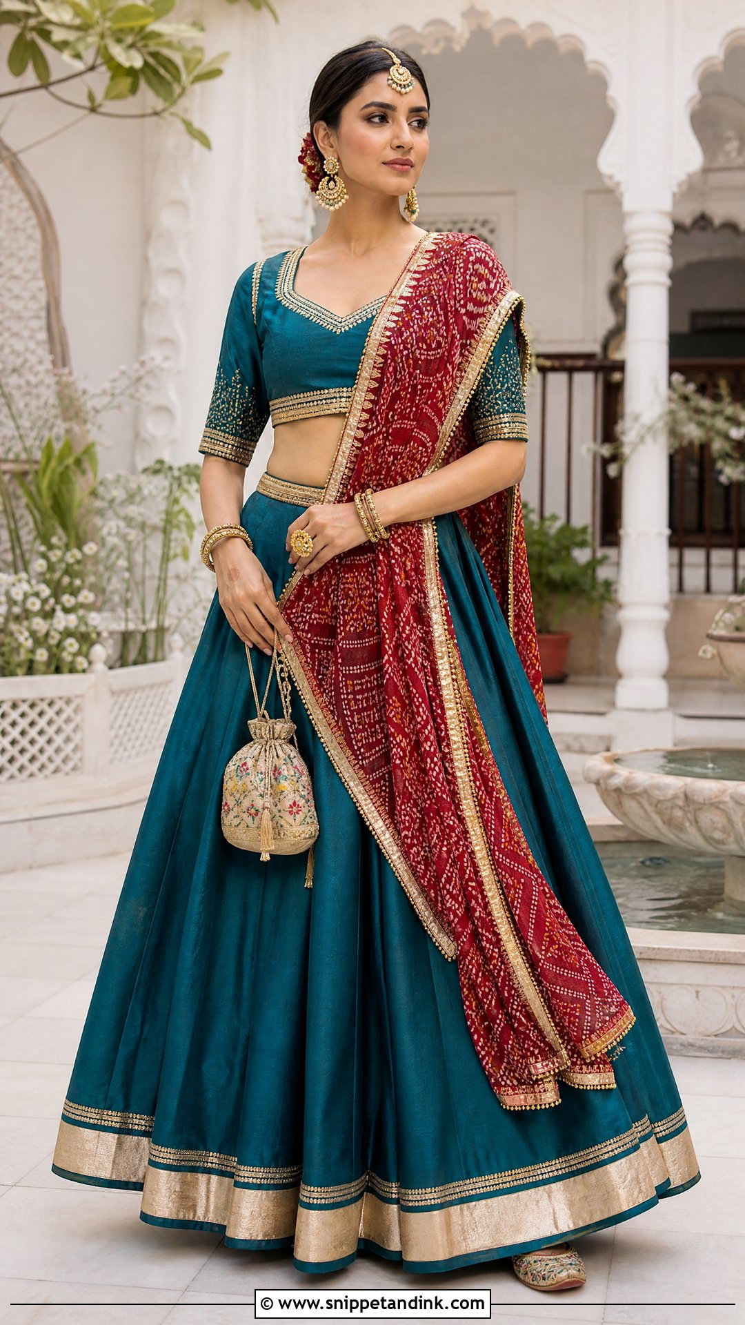 Rajasthani Lehenga With Bandhani Dupatta - Snippet and Ink - 20 Rajasthani Lengha Ideas