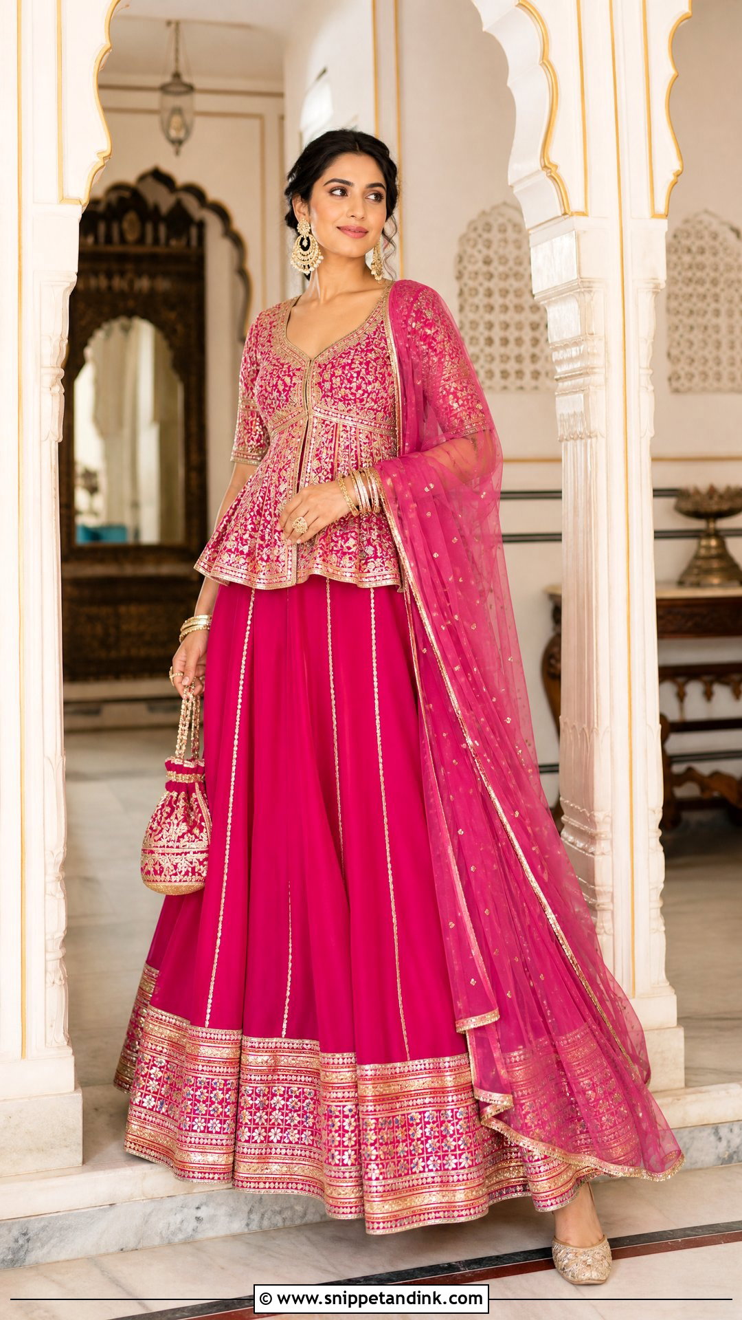 Rajasthani Lehenga With Peplum Blouse - Snippet and Ink - 20 Rajasthani Lengha Ideas