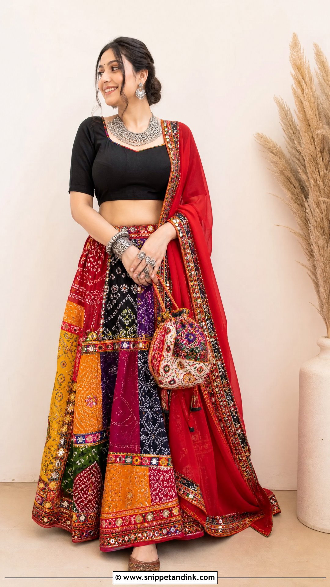 Rajasthani Patchwork Lehenga - Snippet and Ink - 20 Rajasthani Lengha Ideas