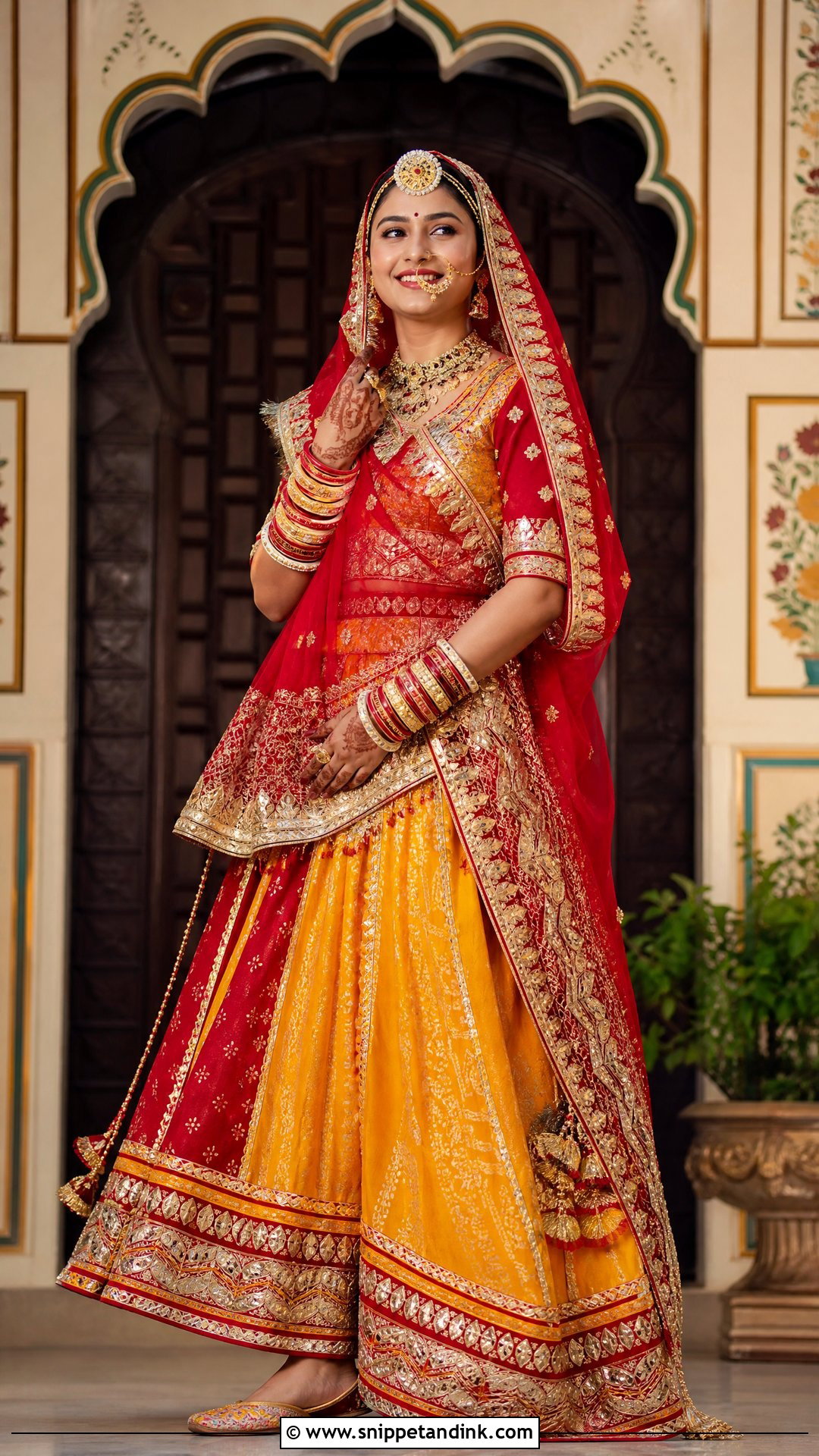 Rajasthani Poshak Wedding Dress - Snippet and Ink - 25 Traditional Indian Wedding Dress Ideas