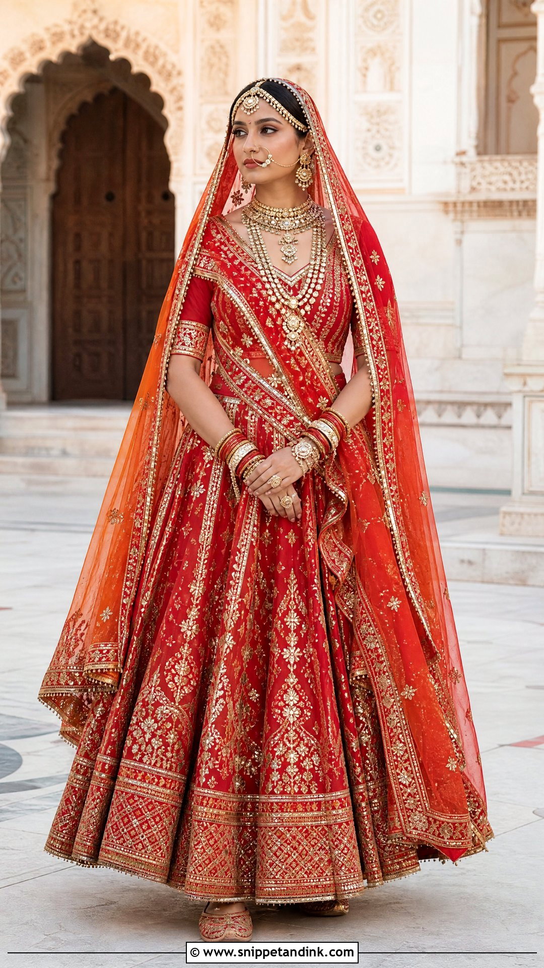 Rajasthani Rajput Bridal Lehenga - Snippet and Ink - 20 Royal Indian Bride Outfit Ideas