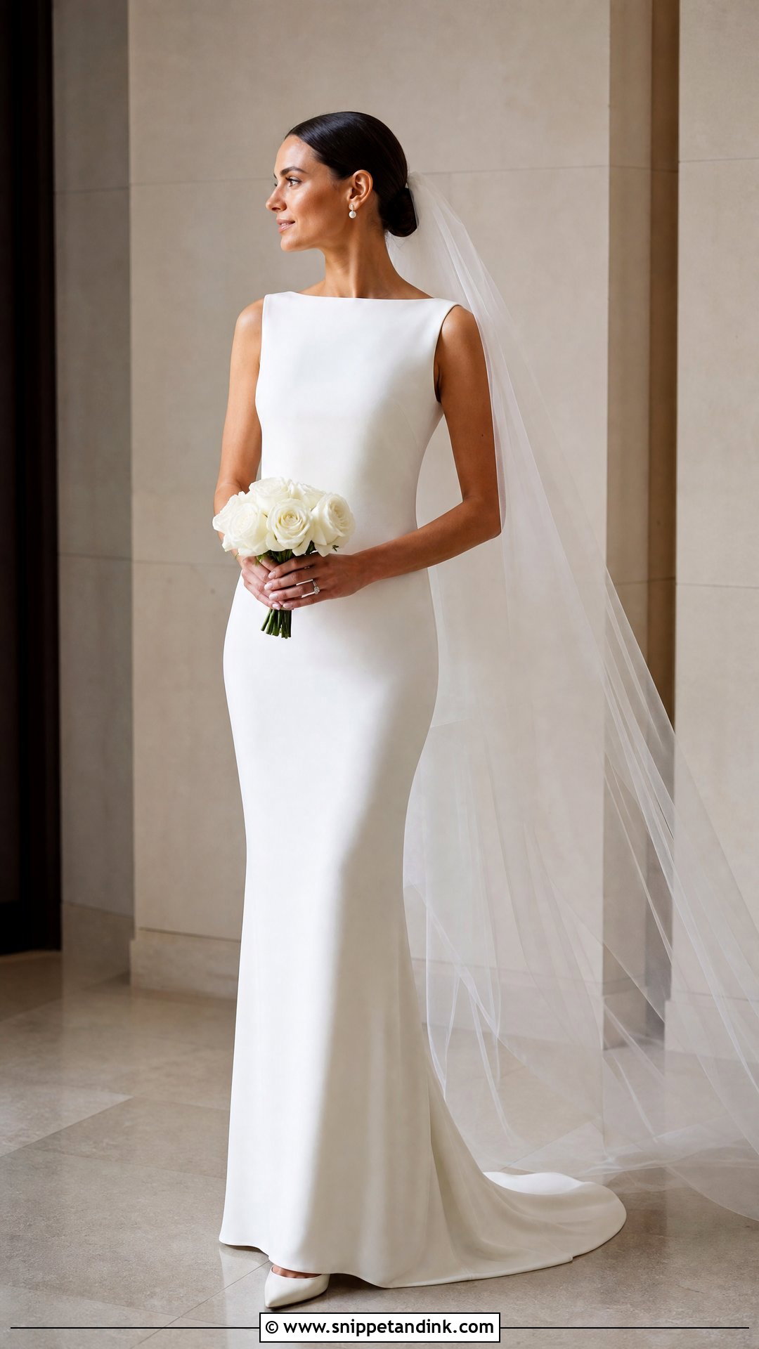 Ralph Lauren Crepe Column Wedding Dress - Snippet and Ink - 25 Ralph Lauren Wedding Dress Ideas