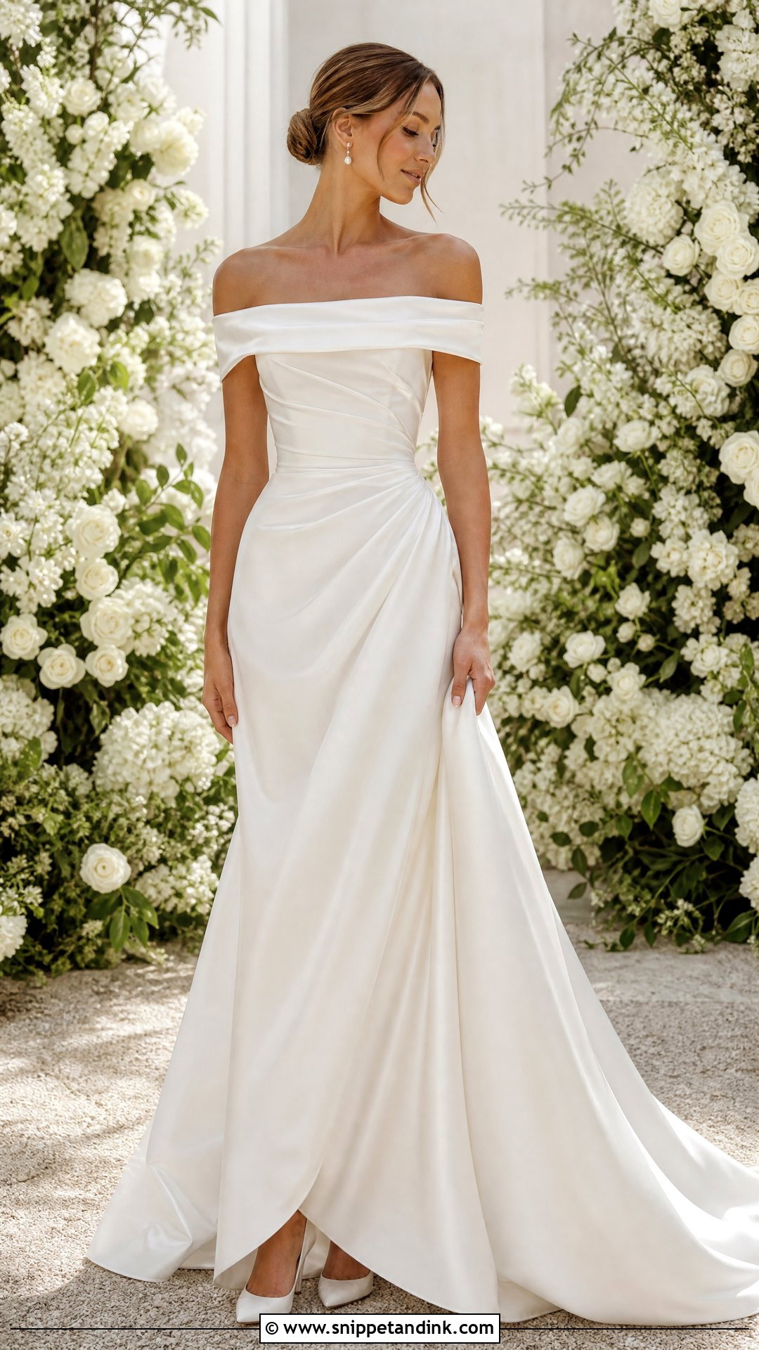 Ralph Lauren Off Shoulder Wedding Dress - Snippet and Ink - 25 Ralph Lauren Wedding Dress Ideas