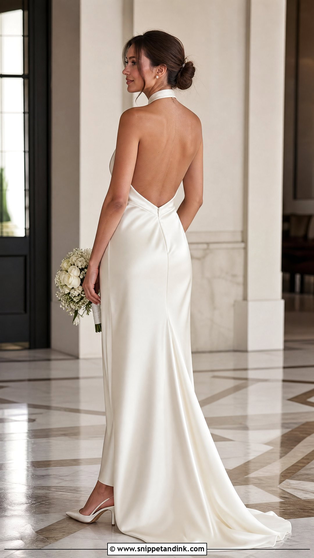 Ralph Lauren Satin Halter Wedding Dress - Snippet and Ink - 25 Ralph Lauren Wedding Dress Ideas