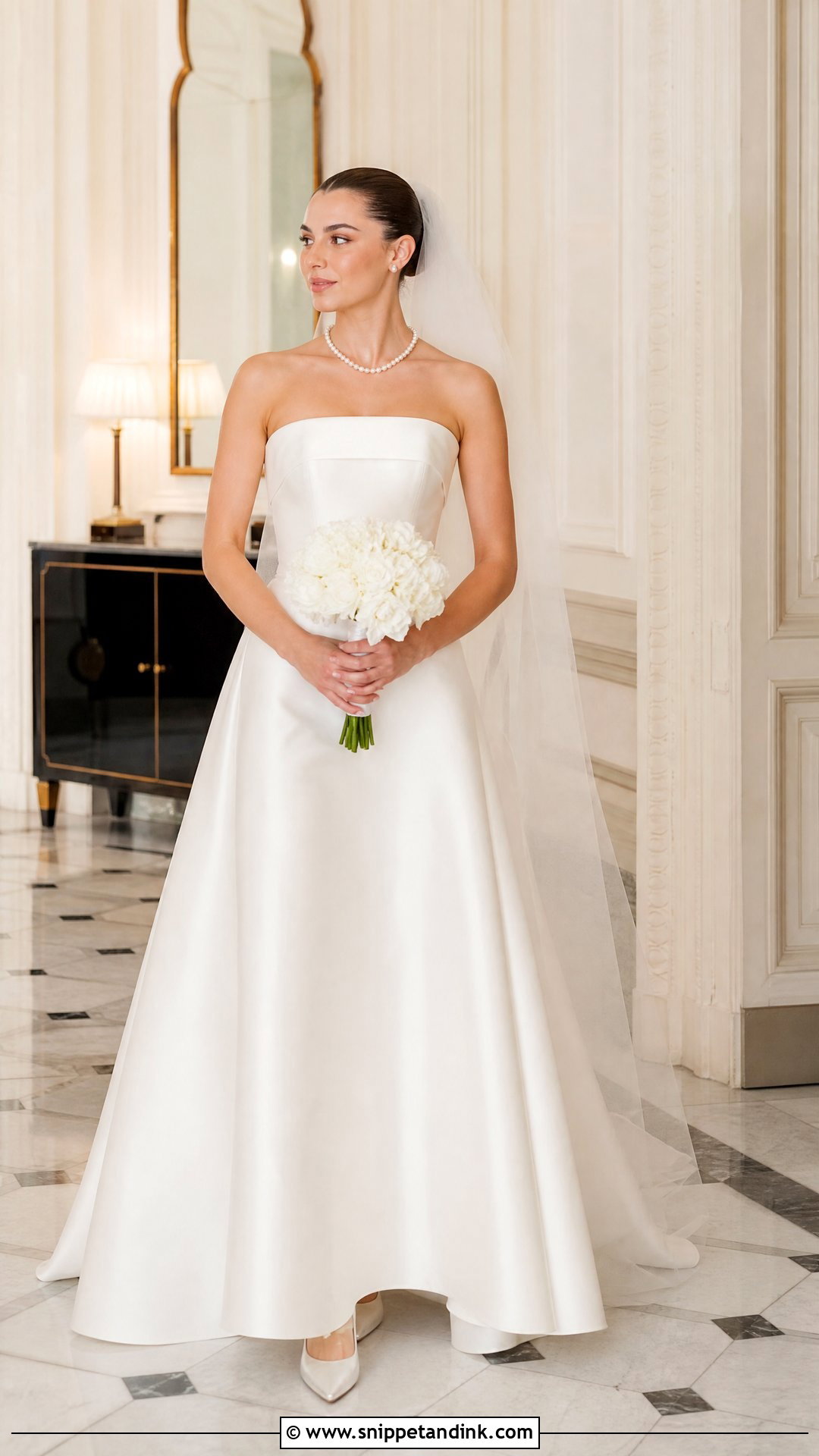 Ralph Lauren Strapless Satin Wedding Dress - Snippet and Ink - 25 Ralph Lauren Wedding Dress Ideas