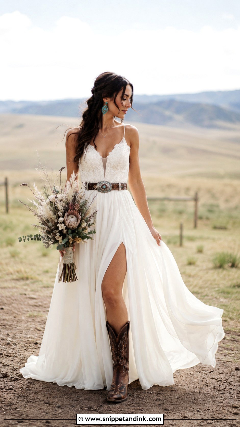 Ranch Wedding Dress With Cowboy Boots - Snippet and Ink - 25 Wedding Dress with Cowboy Boots Ideas