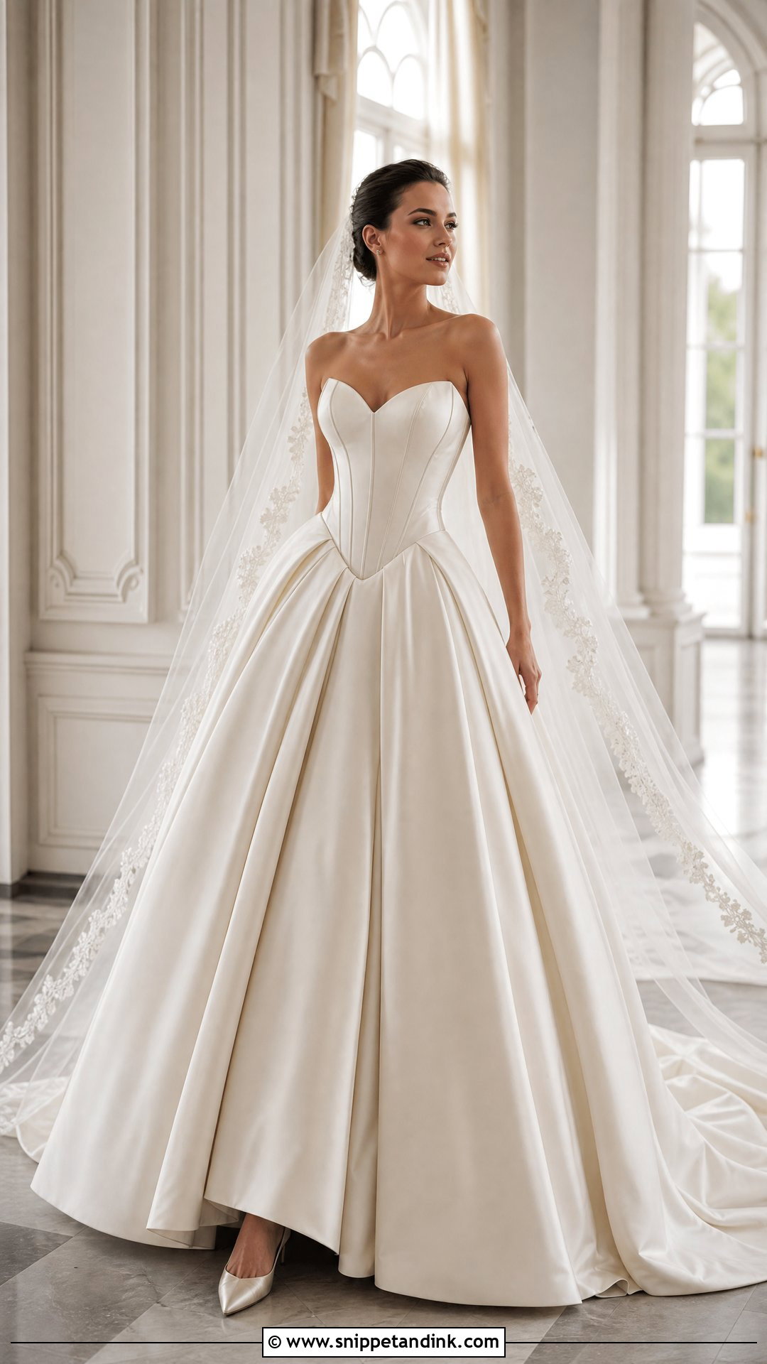 Randy Fenoli Basque Waist Ball Gown - Snippet and Ink - 20 Randy Fenoli Wedding Dress Collection Ideas