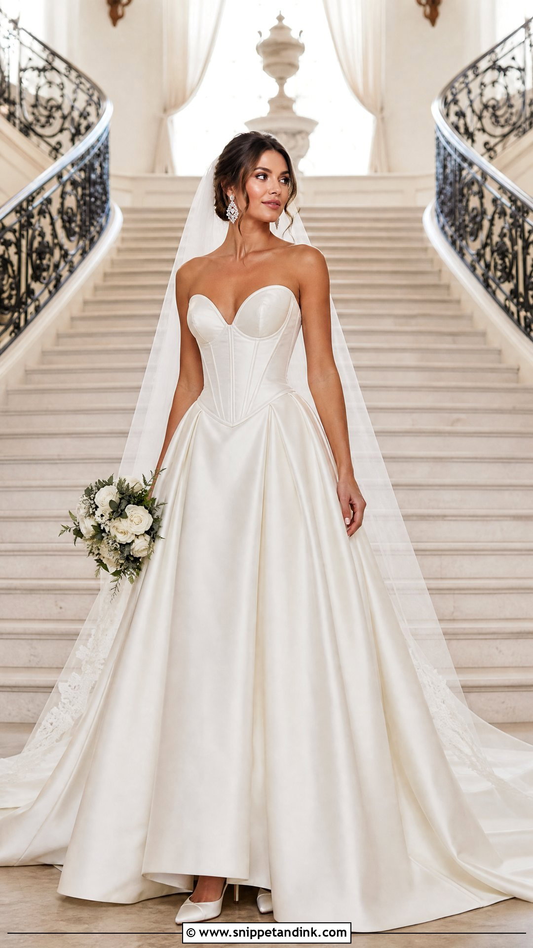 Randy Fenoli Basque Waist Wedding Dress - Snippet and Ink - 25 Randy Fenoli Wedding Dress Ideas