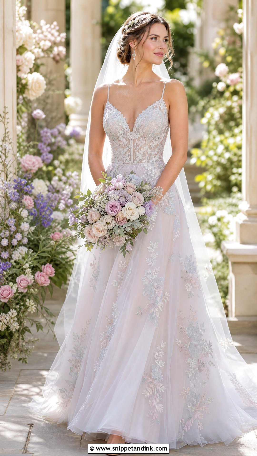 Randy Fenoli Color Wedding Dress - Snippet and Ink - 25 Randy Fenoli Wedding Dress Ideas