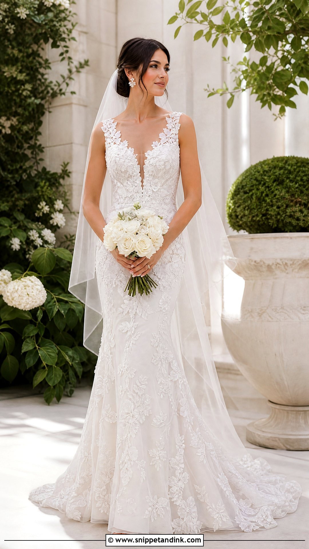 Randy Fenoli Floral Fit And Flare Wedding Dress - Snippet and Ink - 20 Randy Fenoli Wedding Dress Collection Ideas