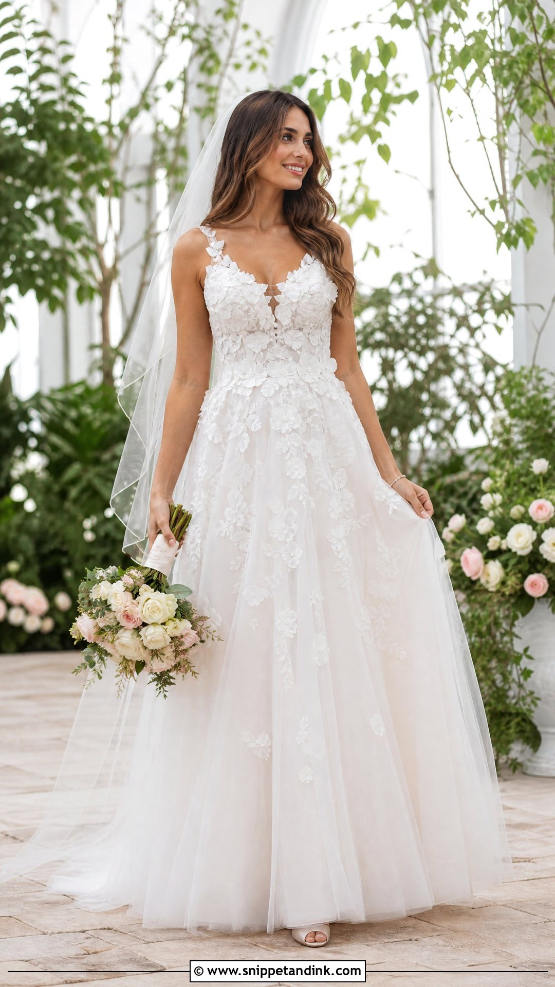 Randy Fenoli Floral Wedding Dress - Snippet and Ink - 25 Randy Fenoli Wedding Dress Ideas