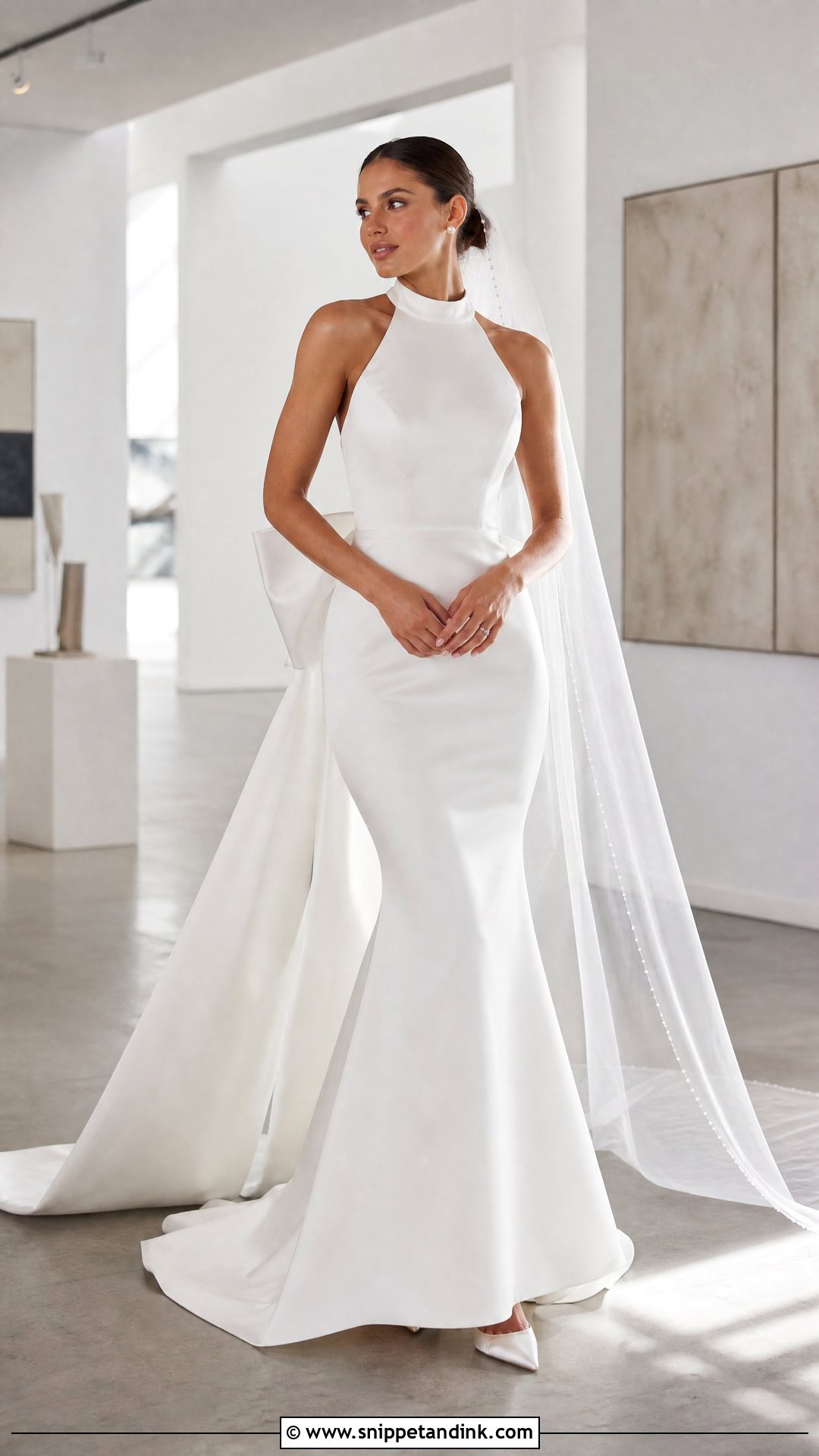 Randy Fenoli Halter Fit And Flare Wedding Dress - Snippet and Ink - 20 Randy Fenoli Wedding Dress Collection Ideas