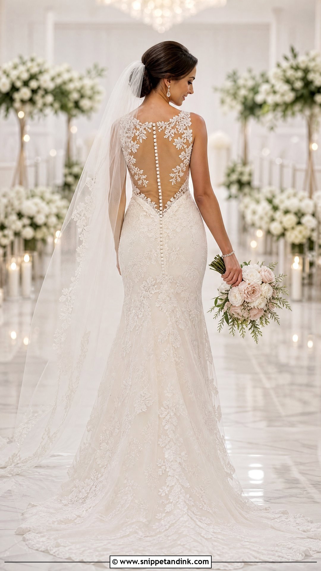 Randy Fenoli Illusion Back Wedding Dress - Snippet and Ink - 25 Randy Fenoli Wedding Dress Ideas