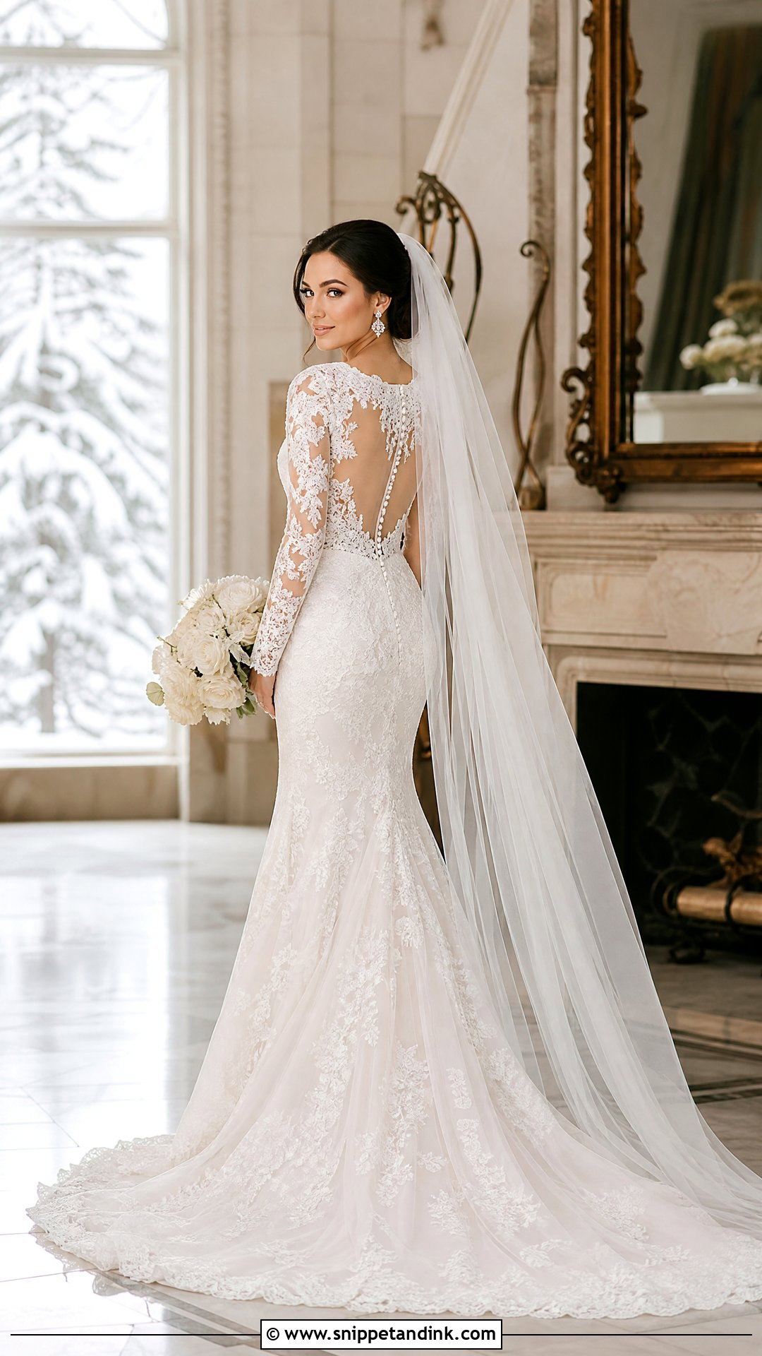 Randy Fenoli Long Sleeve Lace Wedding Dress - Snippet and Ink - 20 Randy Fenoli Wedding Dress Collection Ideas