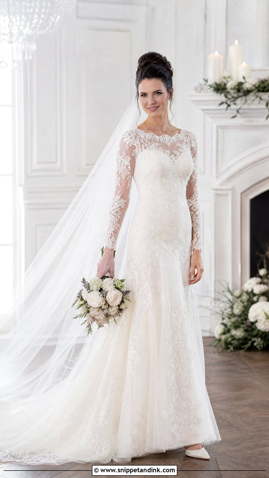 Randy Fenoli Long Sleeve Wedding Dress - Snippet and Ink - 25 Randy Fenoli Wedding Dress Ideas