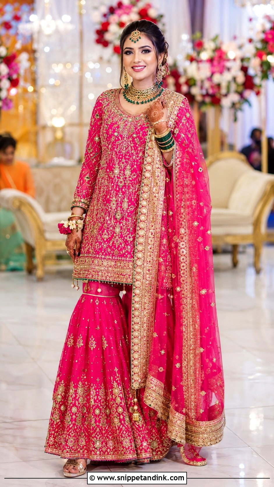 Rani Pink Baraat Dress - Snippet and Ink - 25 Baraat Dress Pakistani Bridal Wear Ideas