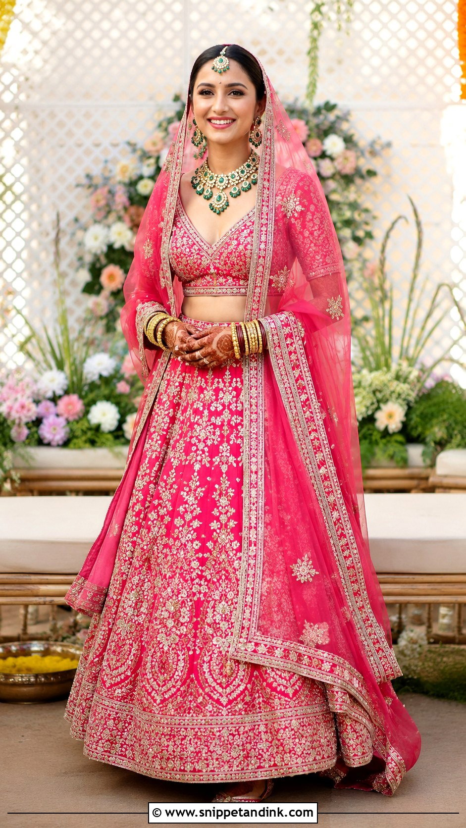 Rani Pink Bridal Lehenga - Snippet and Ink - 20 Lehanga Designs Bridal Collection
