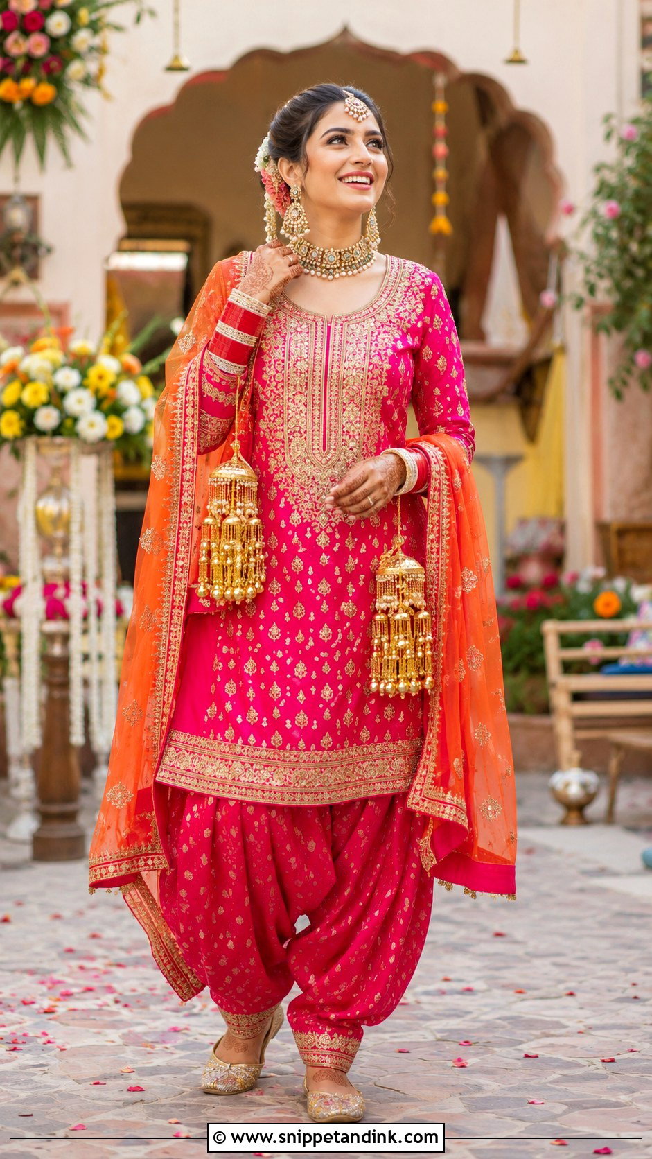 Rani Pink Bridal Punjabi Salwar Suit - Snippet and Ink - 20 Bridal Punjabi Suits Wedding Outfits
