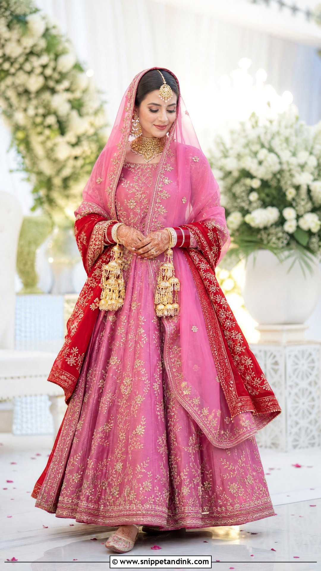 Rani Pink Punjabi Bridal Lehenga - Snippet and Ink - 25 Sikh Wedding Dress Punjabi Bride Ideas