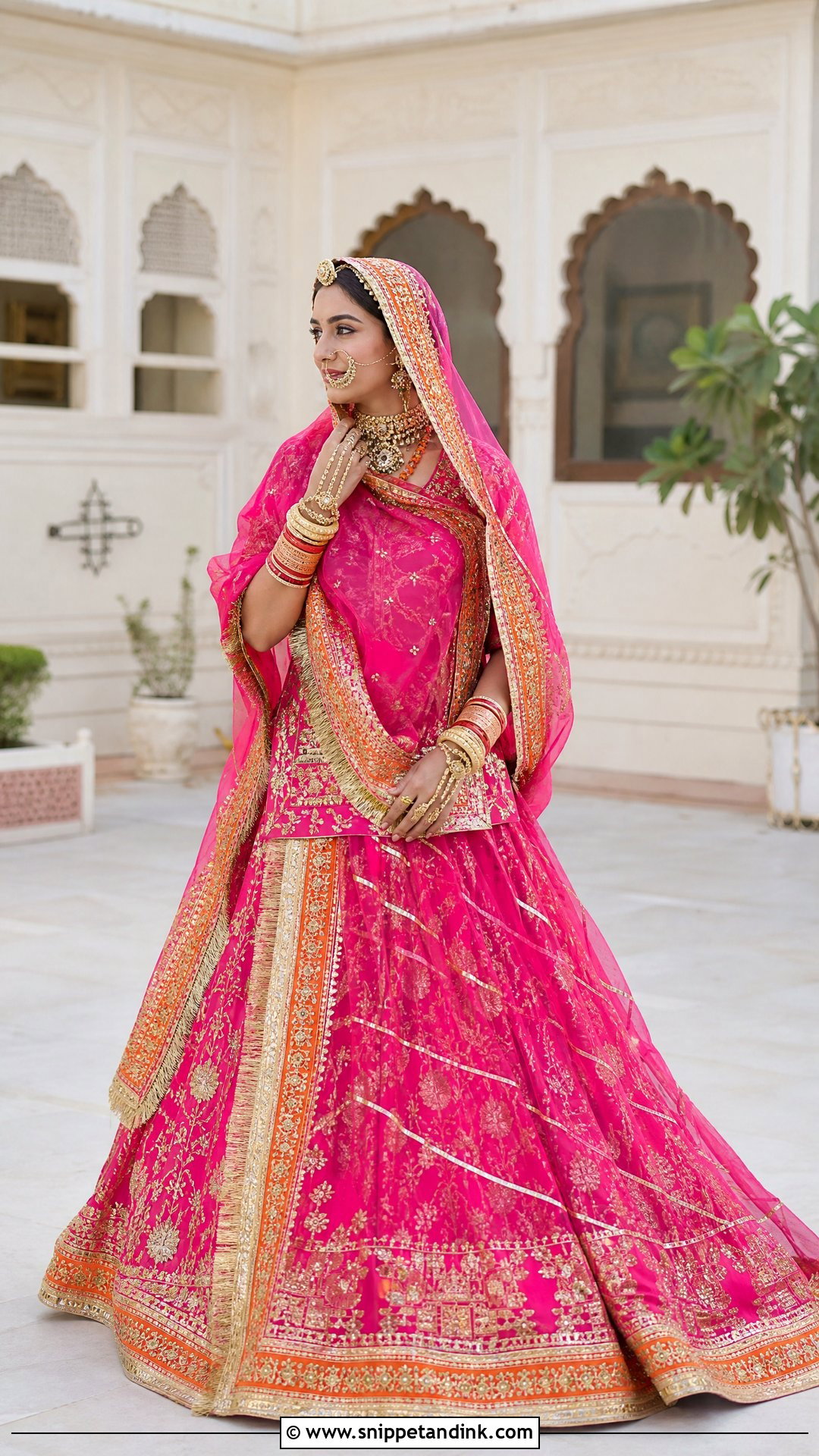 Rani Pink Rajputana Bridal Poshak - Snippet and Ink - 20 Rajputana Bride Ideas
