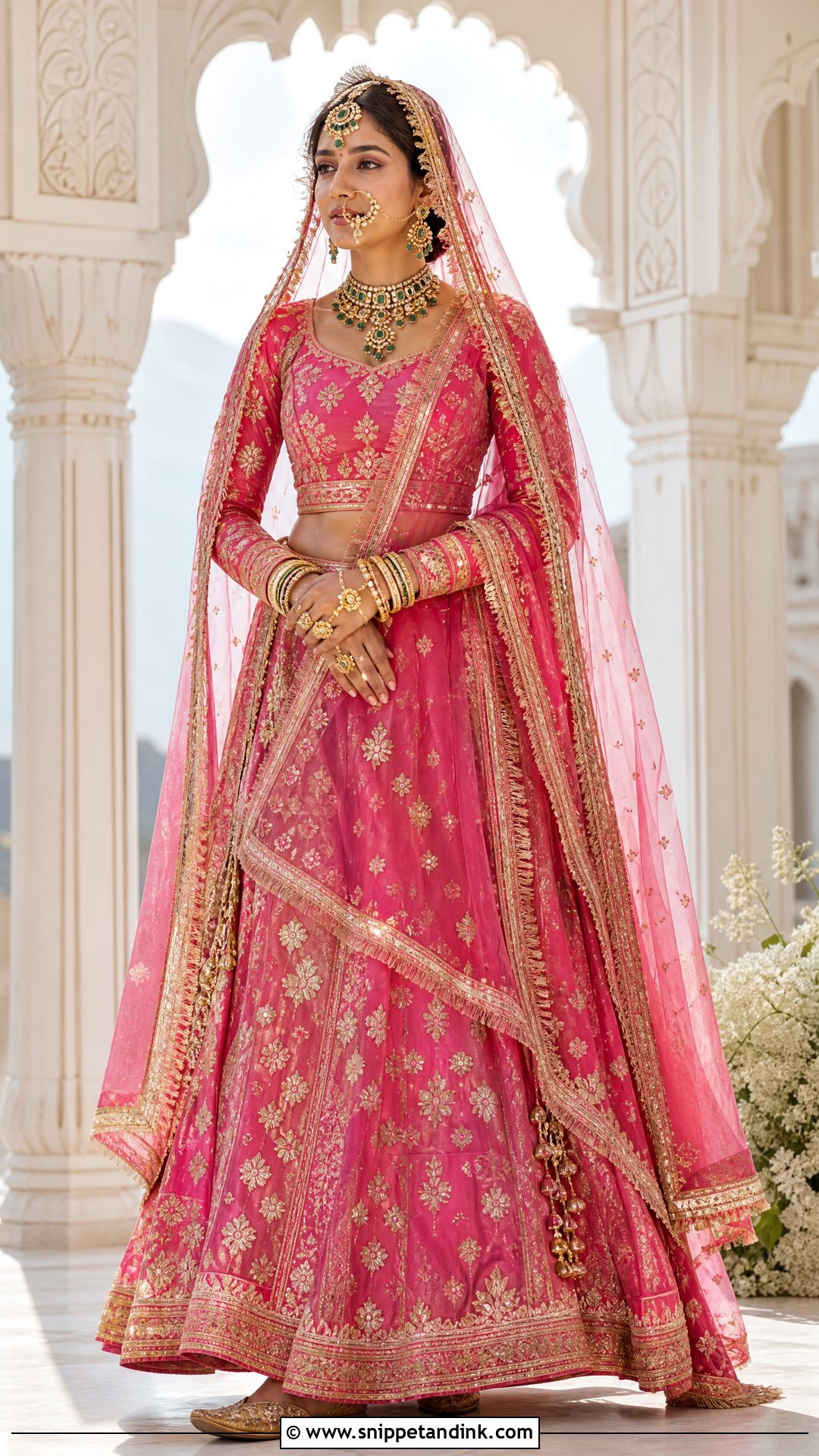 Rani Pink Rajputi Bridal Look - Snippet and Ink - 20 Rajputi Bridal Look Ideas