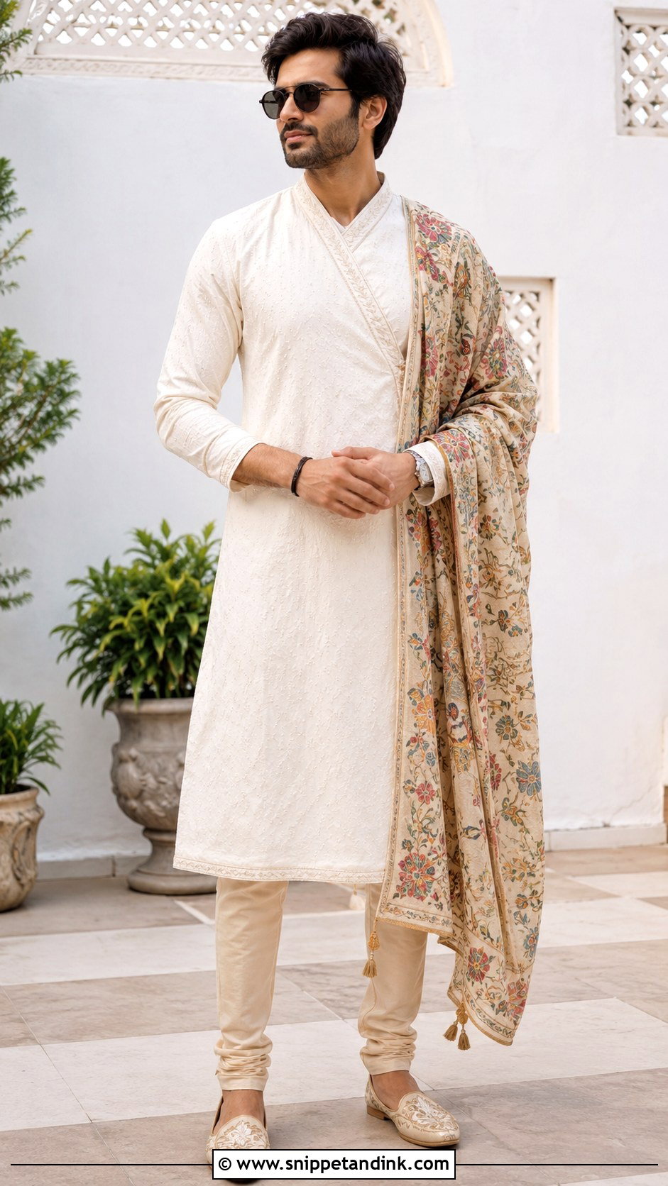 Ranveer Singh Angrakha Kurta - Snippet and Ink - 25 Ranveer Singh Wedding Outfit Ideas