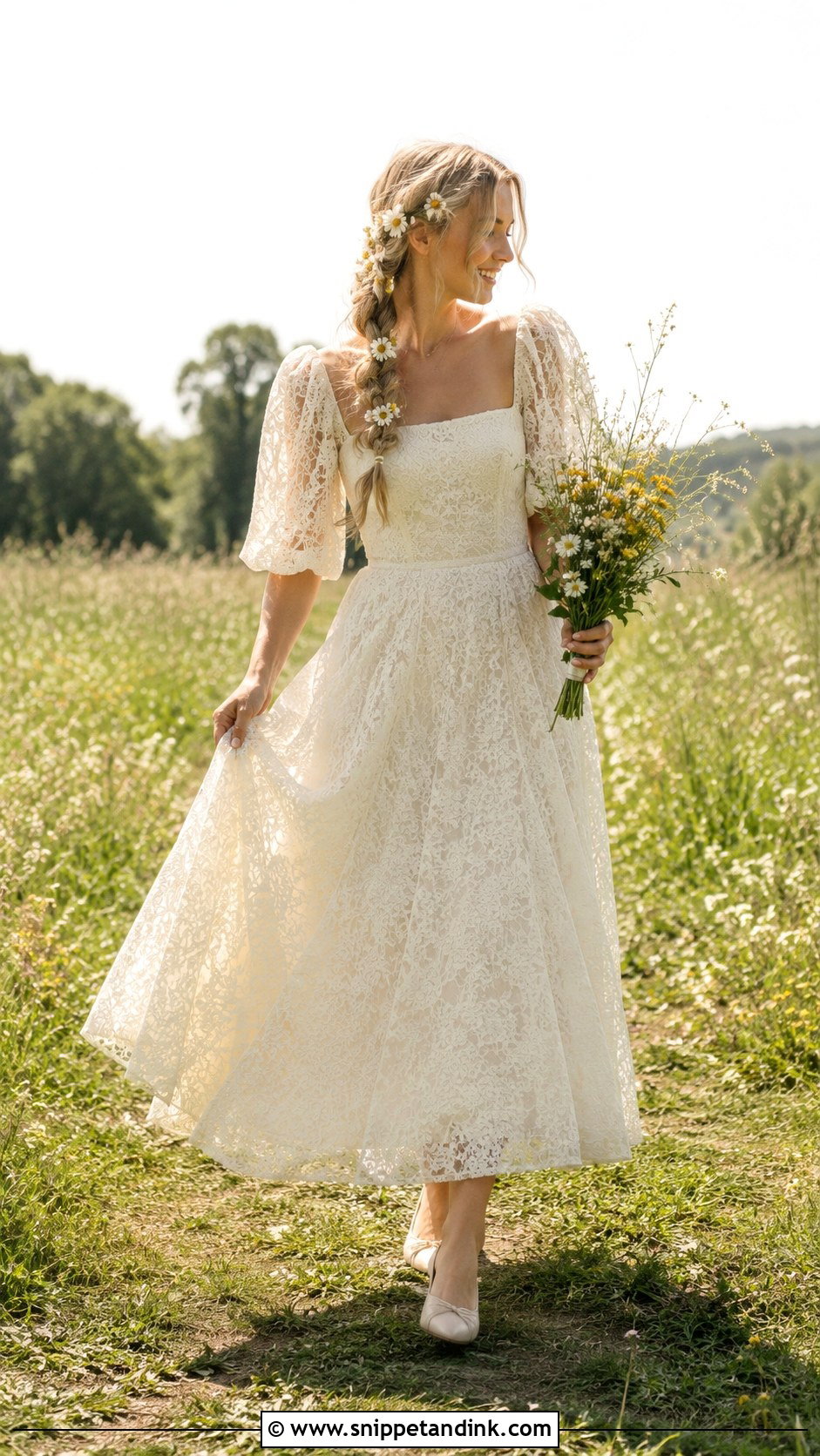 Rapunzel Cottagecore Wedding Dress - Snippet and Ink - 25 Rapunzel Wedding Dress Ideas
