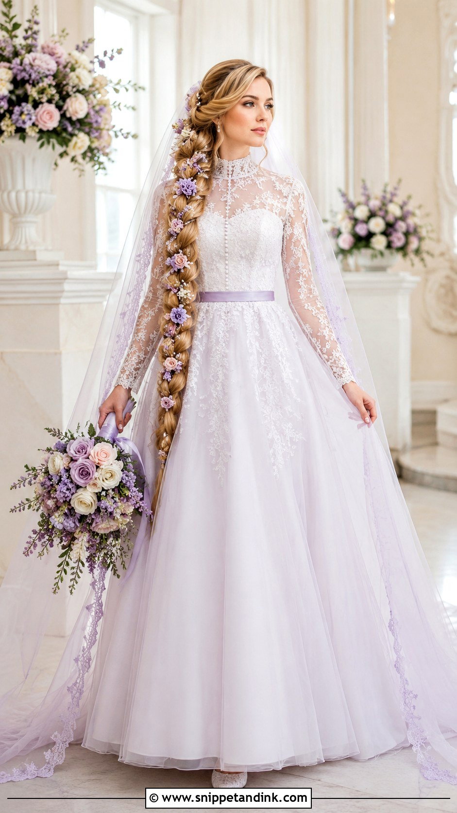 Rapunzel Modest Wedding Dress - Snippet and Ink - 25 Rapunzel Wedding Dress Ideas