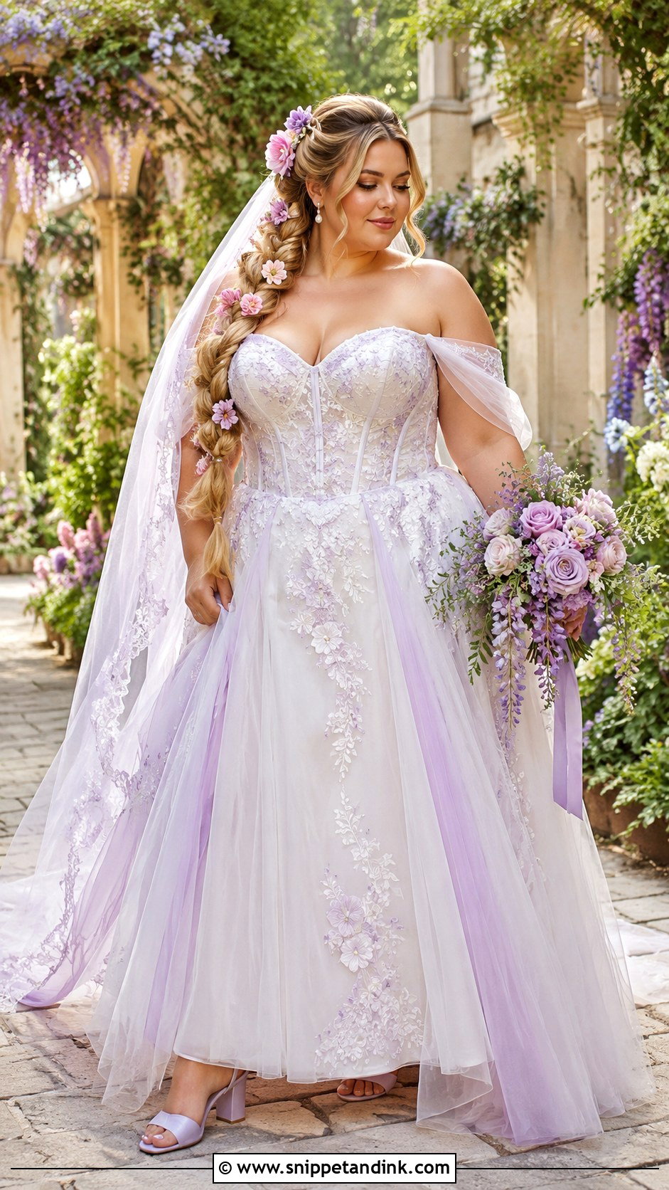 Rapunzel Plus Size Wedding Dress - Snippet and Ink - 25 Rapunzel Wedding Dress Ideas