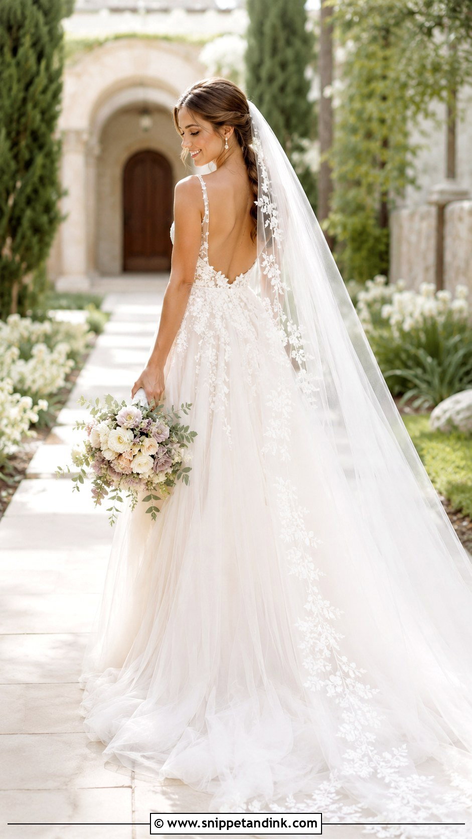 Rapunzel Veil Wedding Dress - Snippet and Ink - 25 Rapunzel Wedding Dress Ideas