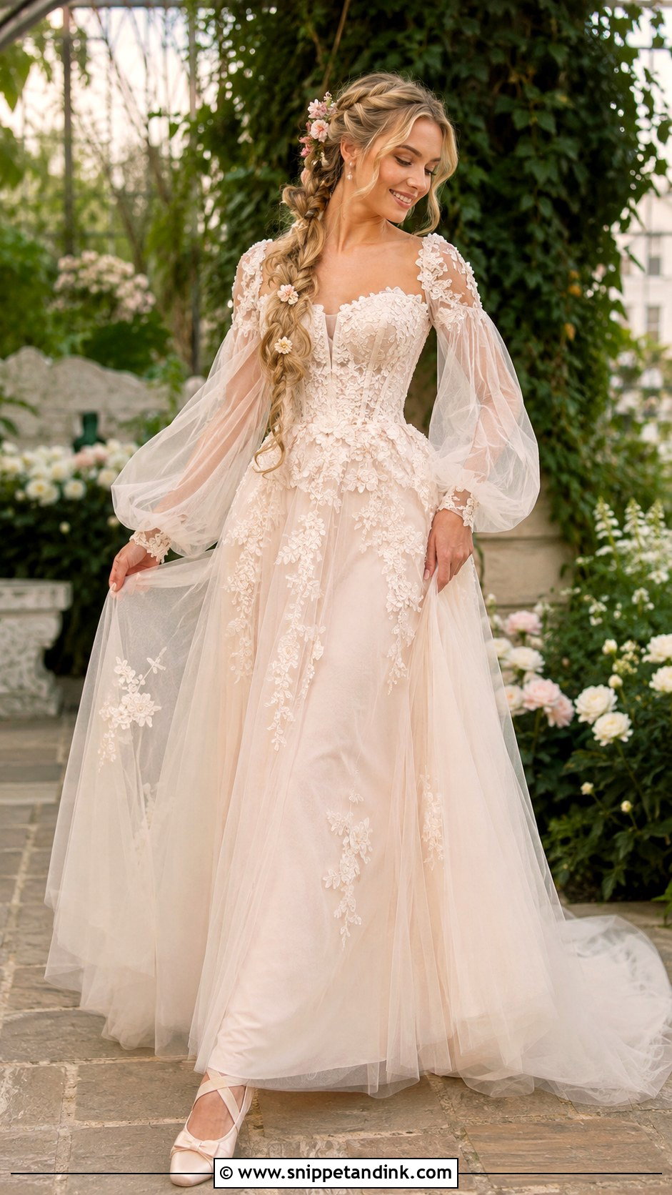 Rapunzel Wedding Dress - Snippet and Ink - 25 Fairytale Wedding Dress Princesses Ideas