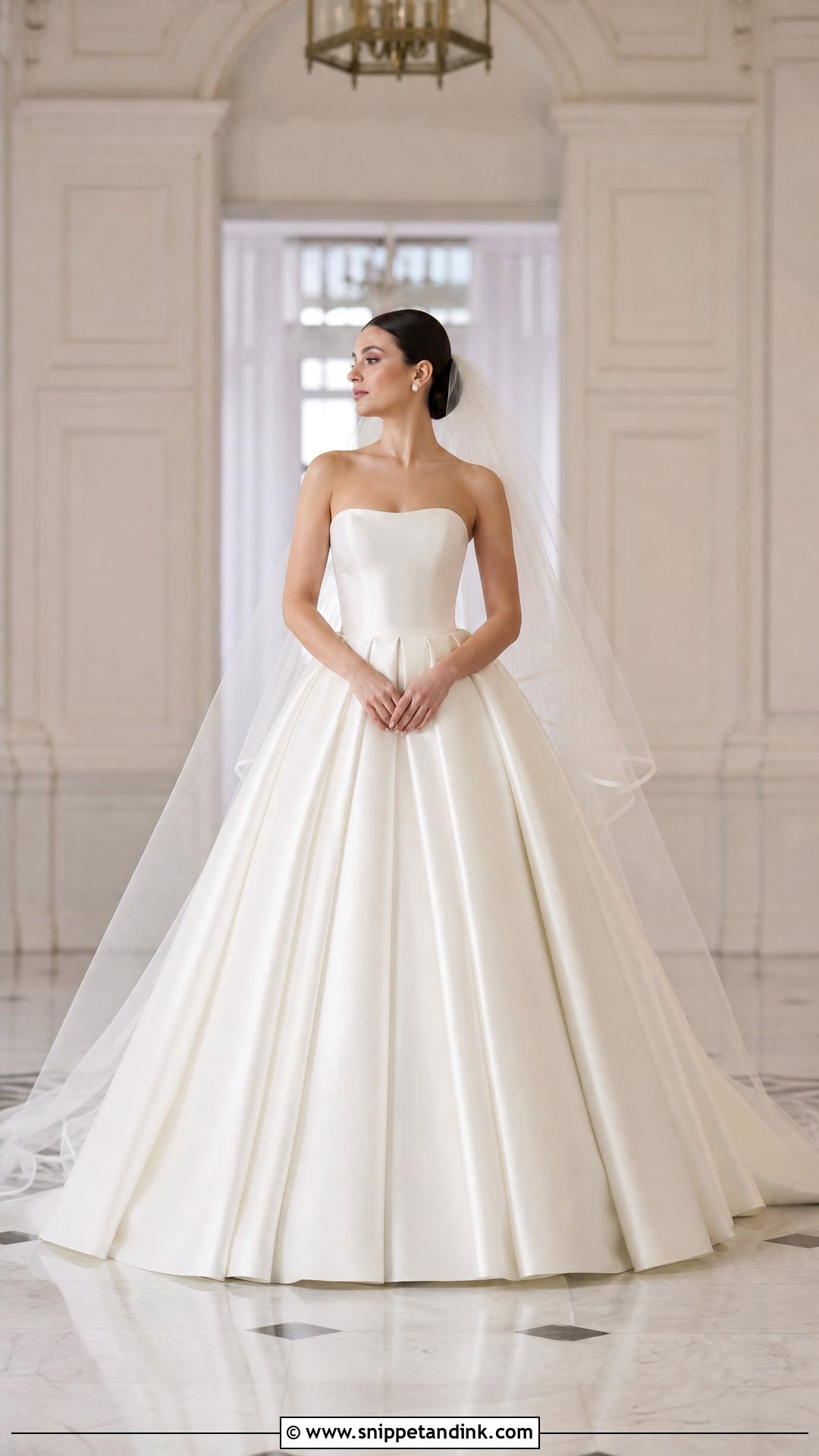 Raw Silk Ball Gown Wedding Dress - Snippet and Ink - 20 Raw Silk Wedding Dress Ideas