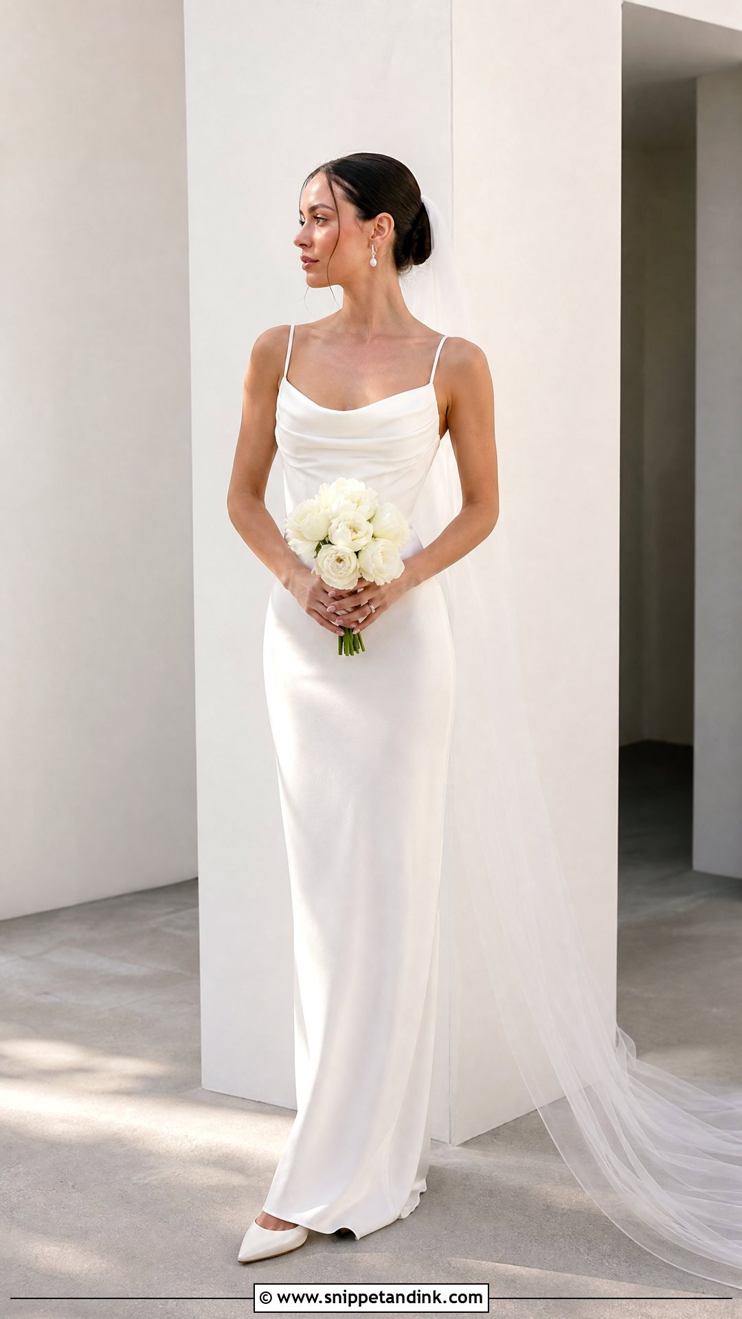 Raw Silk Column Wedding Dress - Snippet and Ink - 20 Raw Silk Wedding Dress Ideas