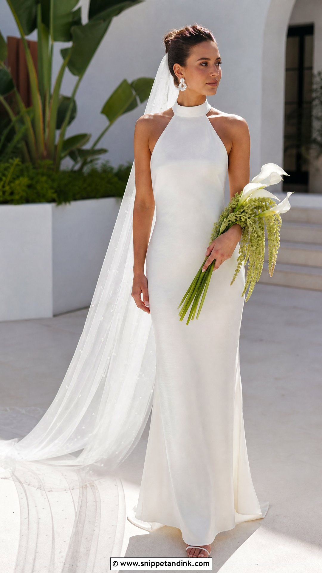 Raw Silk Halter Wedding Dress - Snippet and Ink - 20 Raw Silk Wedding Dress Ideas