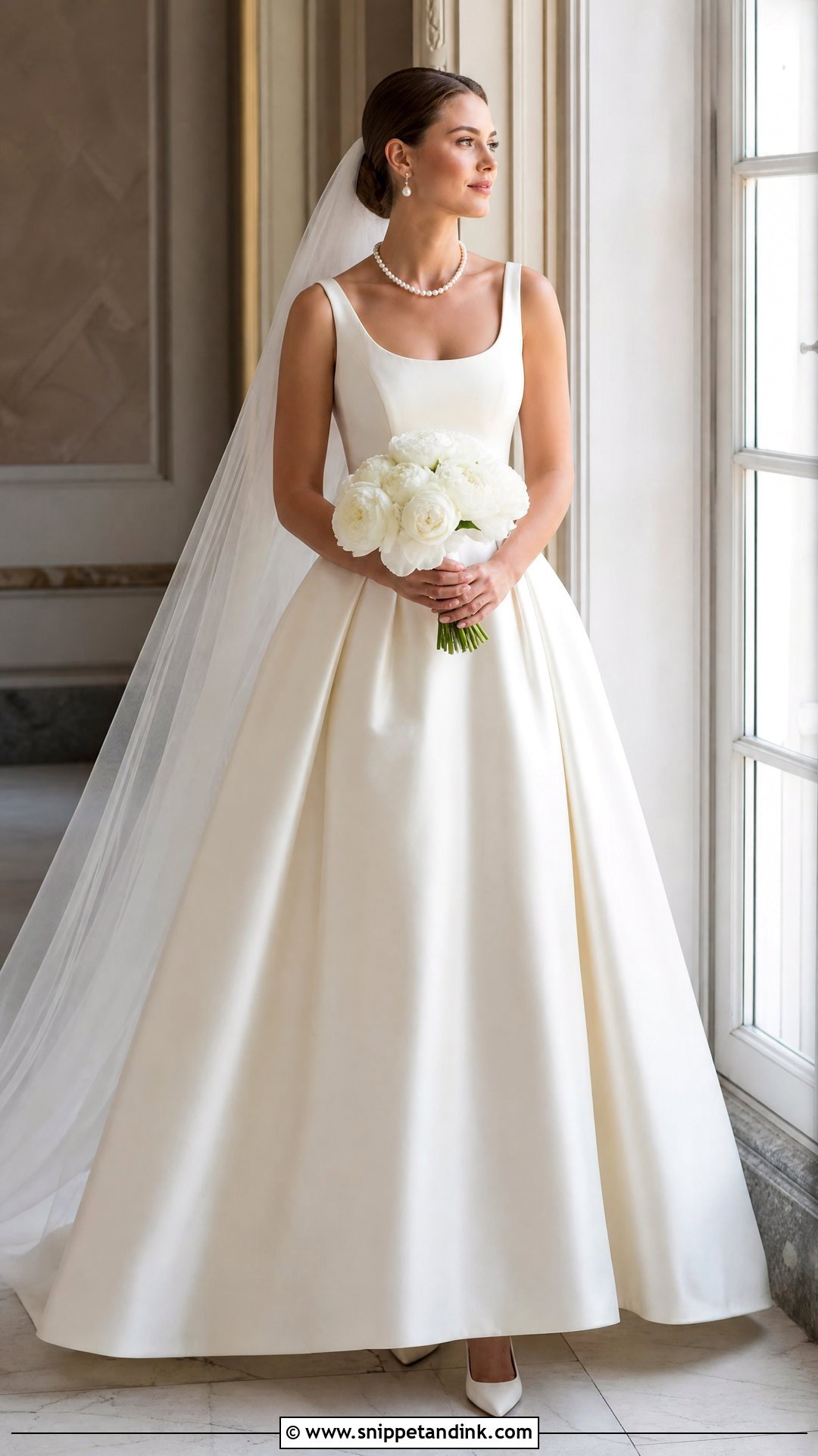 Raw Silk Scoop Neck Wedding Dress - Snippet and Ink - 20 Raw Silk Wedding Dress Ideas