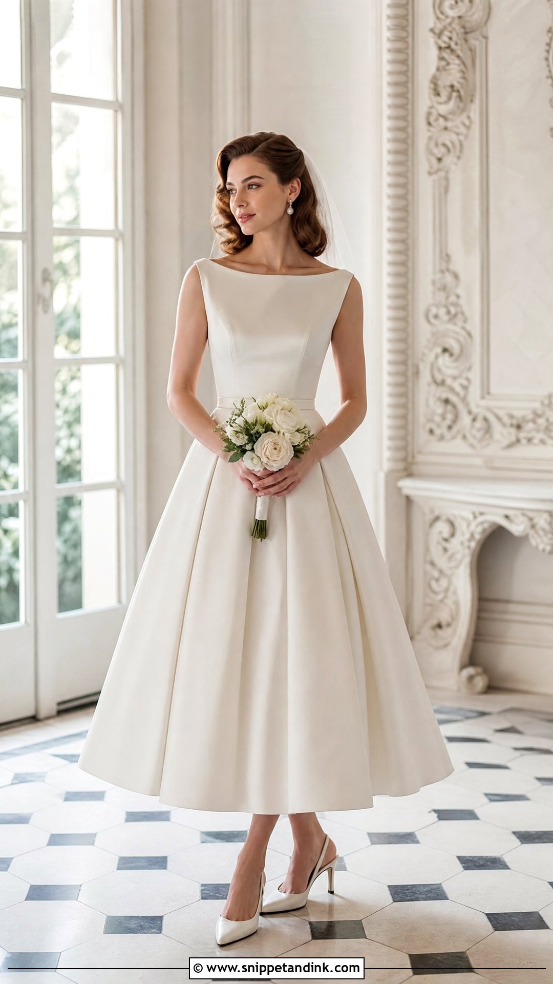 Raw Silk Tea Length Wedding Dress - Snippet and Ink - 20 Raw Silk Wedding Dress Ideas