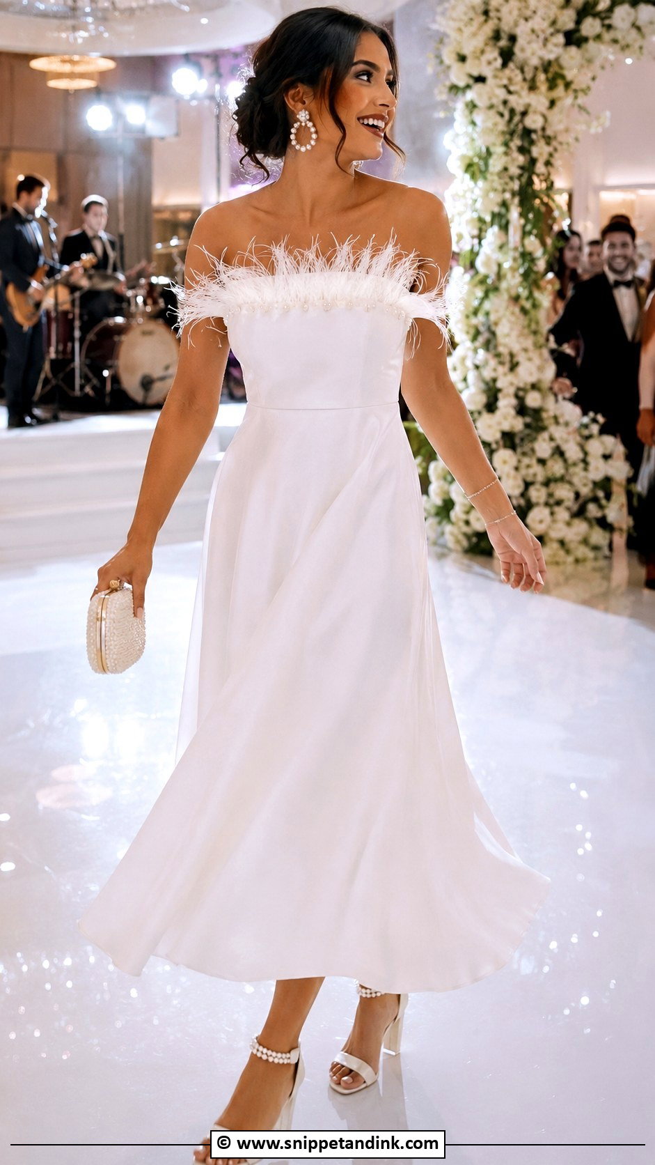 Reception Ankle Length Wedding Dress - Snippet and Ink - 30 Ankle Length Wedding Dress Ideas
